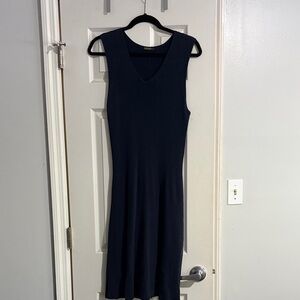 J. McLaughlin Navy Sleeveless Midi Dress